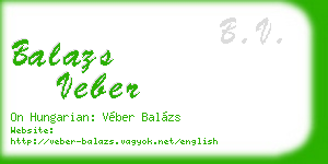 balazs veber business card