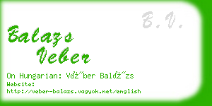 balazs veber business card